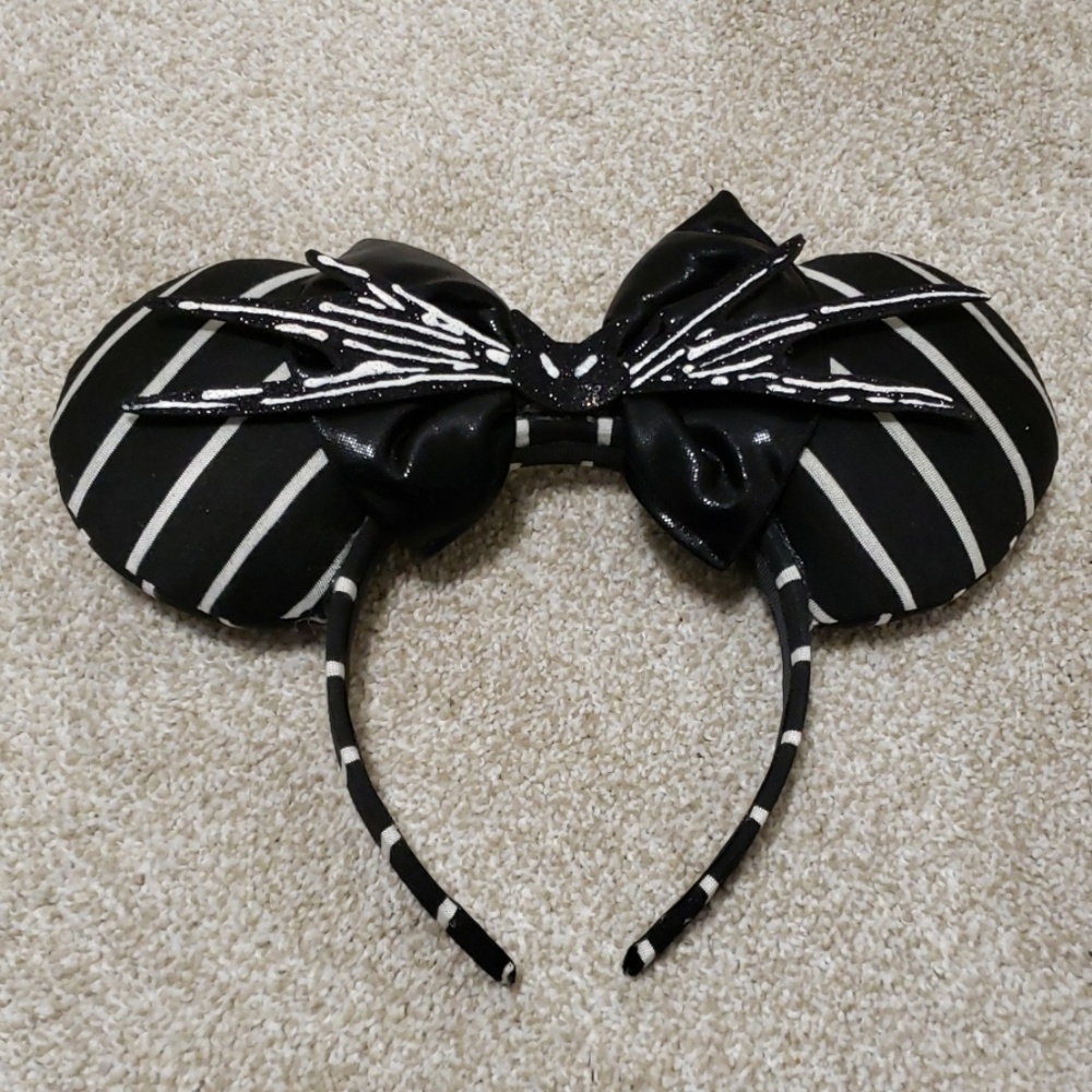 Jack skellington inspired Disney mickey mouse ears